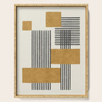 Stripes and Square Composition - Abstract Serving Tray Gallery Image 1