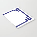 Midnight Blue Greek Key Border Notebook Gallery Image 2