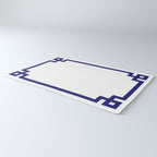 Midnight Blue Greek Key Border Rug Gallery Image 3