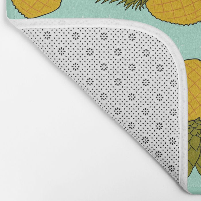 Pineapple Print Bath Mat Gallery Image 2