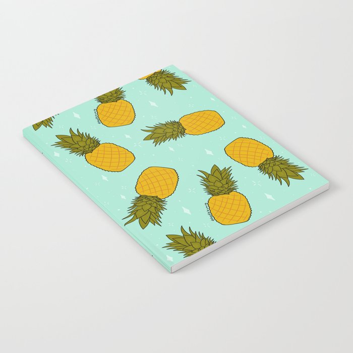Pineapple Print Notebook Gallery Image 1
