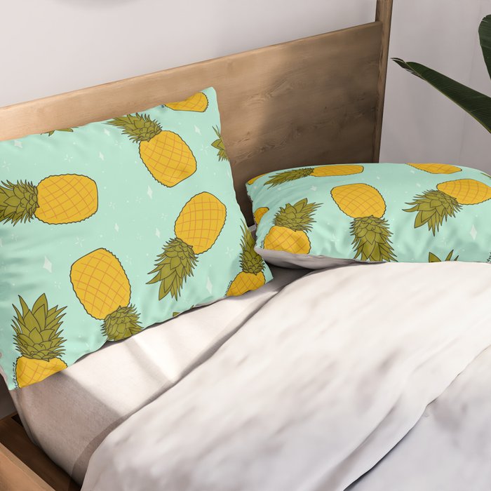 Pineapple Print Pillow Sham Gallery Image 2