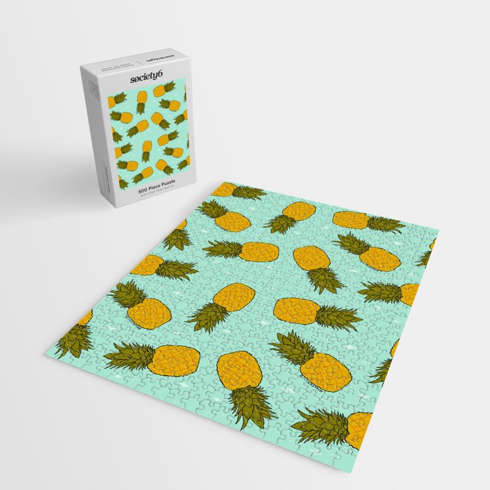 Pineapple Print Jigsaw Puzzle Gallery Image 2