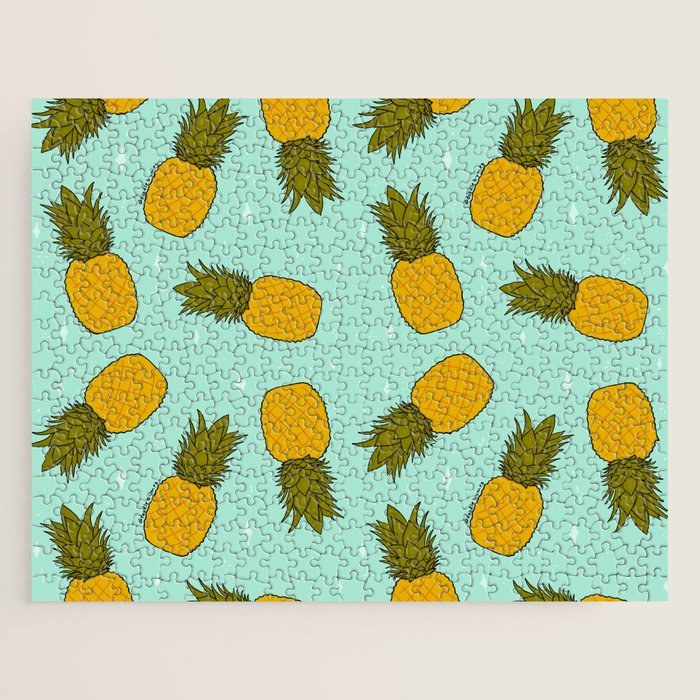 Pineapple Print Jigsaw Puzzle Gallery Image 1