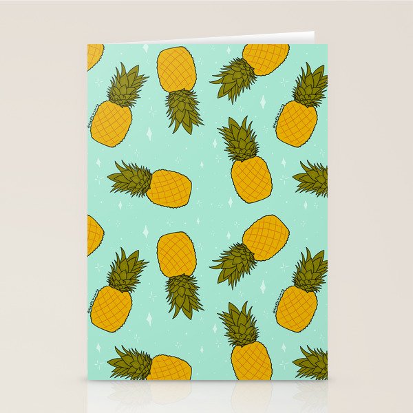 Pineapple Print Stationery Card Gallery Image 2