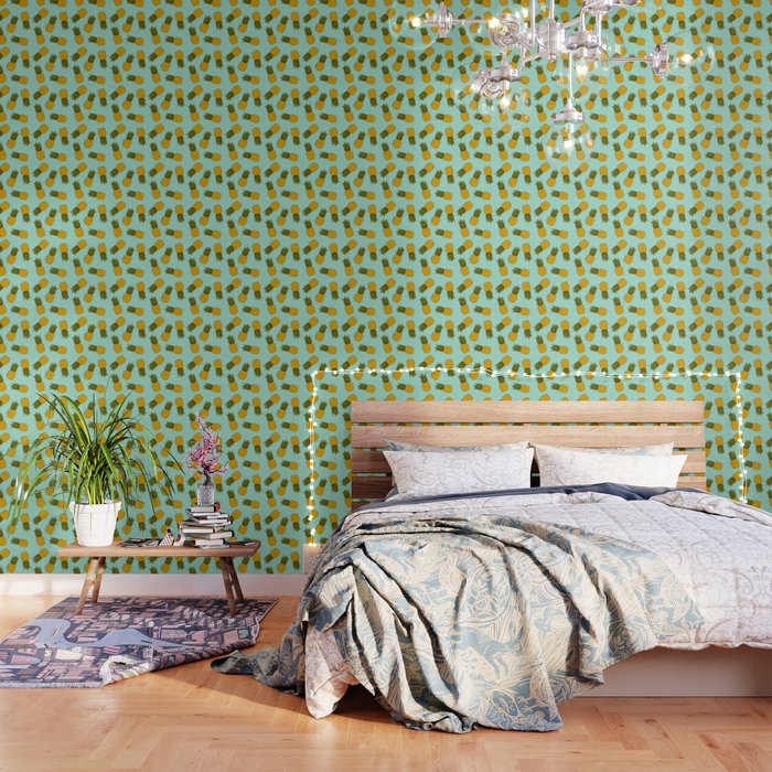 Pineapple Print Wallpaper Gallery Image 3