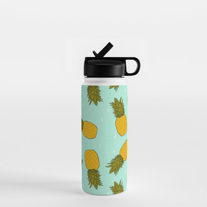 Pineapple Print Water Bottle Gallery Image 1