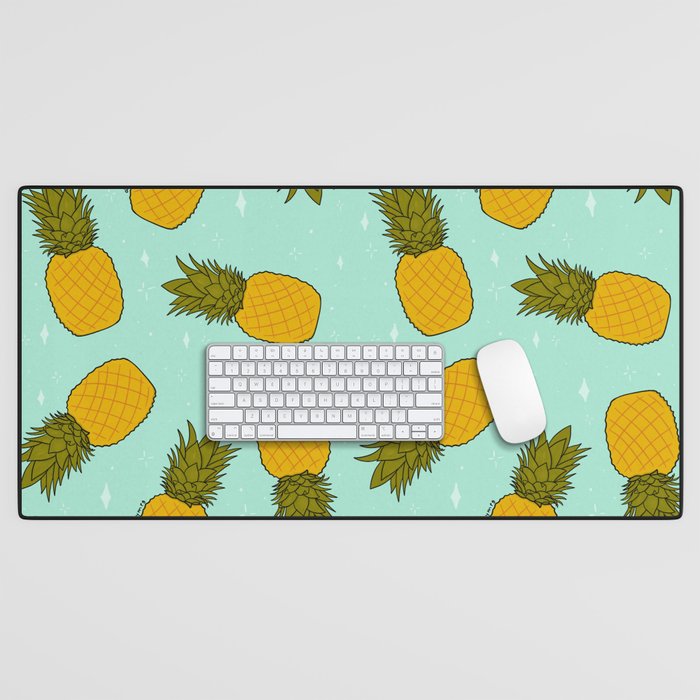 Pineapple Print Desk Mat Gallery Image 1