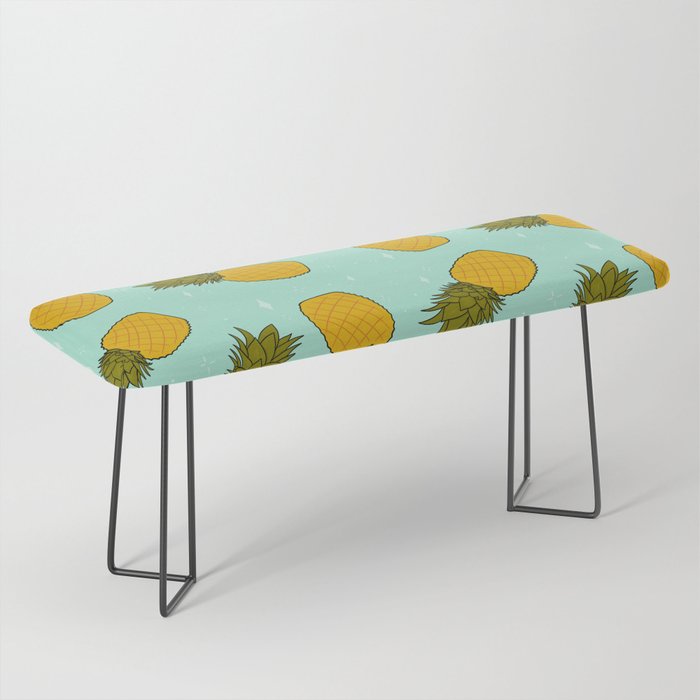 Pineapple Print Bench Gallery Image 1