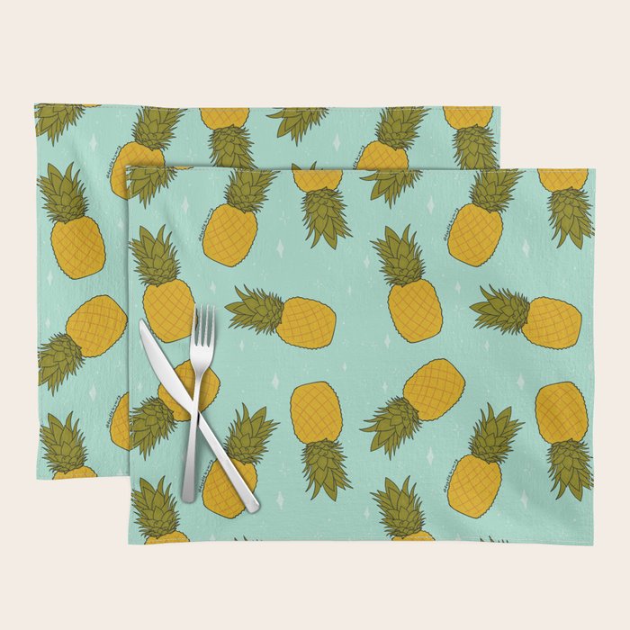 Pineapple Print Placemat Gallery Image 1