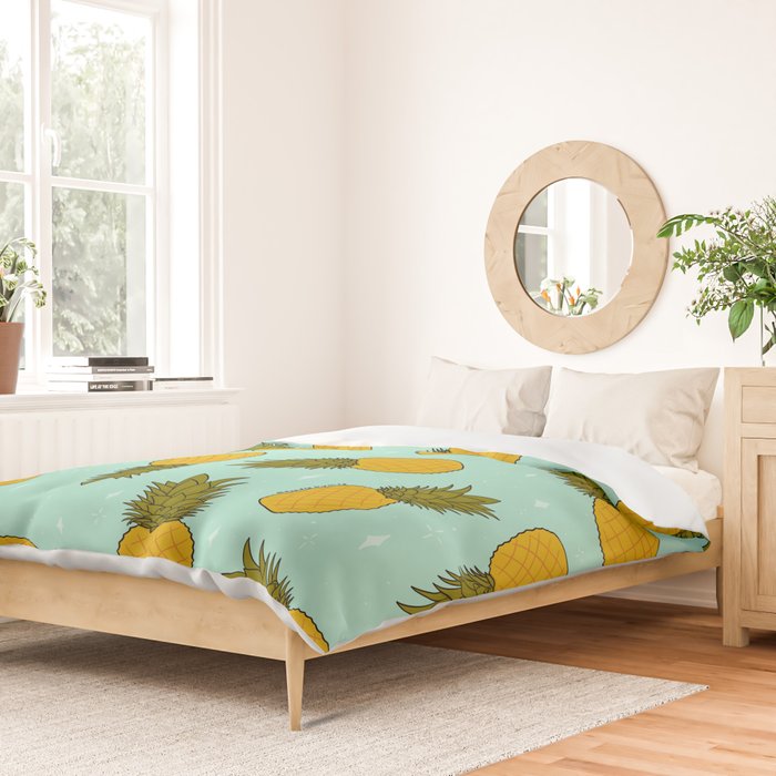 Pineapple Print Duvet Cover Gallery Image 2