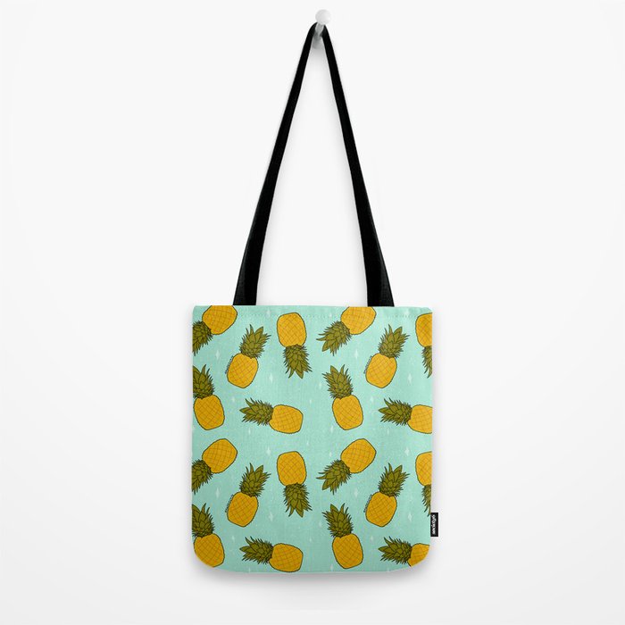Pineapple Print Tote Bag Gallery Image 2