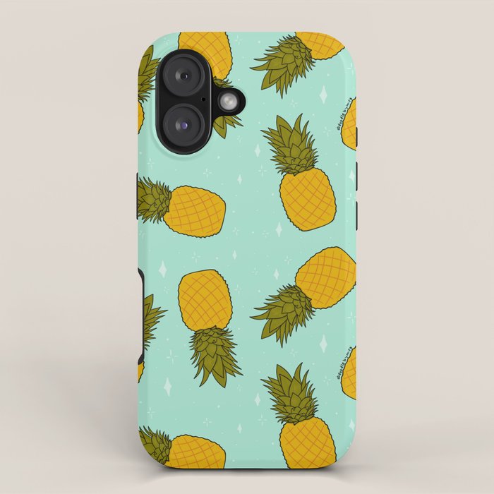 Pineapple Print iPhone Case Gallery Image 1