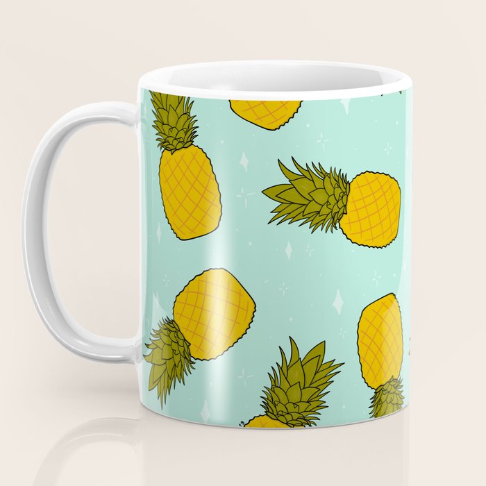 Pineapple Print Coffee Mug Gallery Image 3