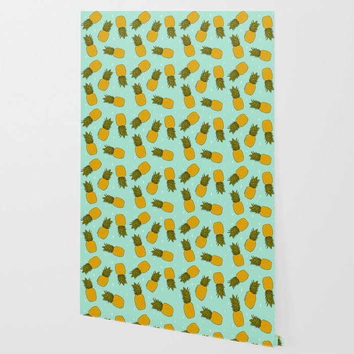 Pineapple Print Wallpaper Gallery Image 2