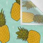 Pineapple Print Wall Tapestry Gallery Image 3