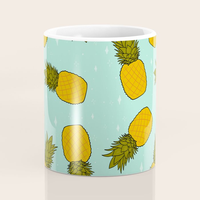 Pineapple Print Coffee Mug Gallery Image 4