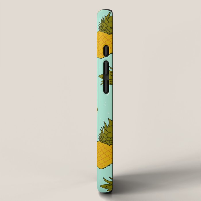 Pineapple Print iPhone Case Gallery Image 2