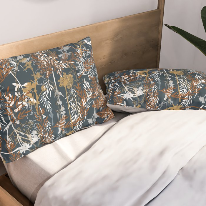 Abstract Forest Night A Pillow Sham Gallery Image 2