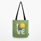 BALLS - Love Tennis - Grass Court Tote Bag Gallery Image 2