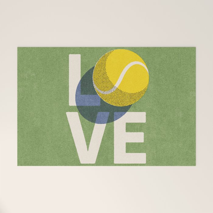 BALLS - Love Tennis - Grass Court Welcome Mat Gallery Image 1