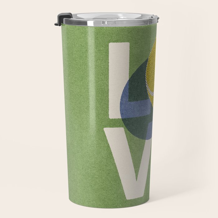 BALLS - Love Tennis - Grass Court Travel Mug Gallery Image 3