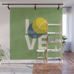 BALLS - Love Tennis - Grass Court Wall Mural Gallery Image 1