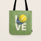 BALLS - Love Tennis - Grass Court Tote Bag Gallery Image 1
