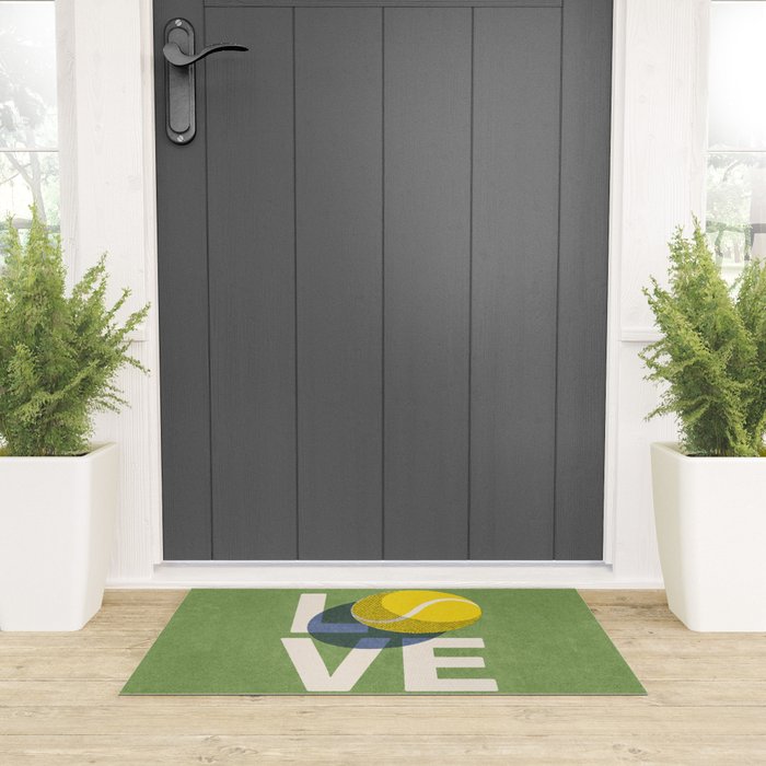 BALLS - Love Tennis - Grass Court Welcome Mat Gallery Image 3