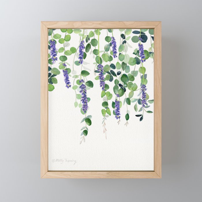 Eucalyptus and Lavender  Mini Art Print Gallery Image 1