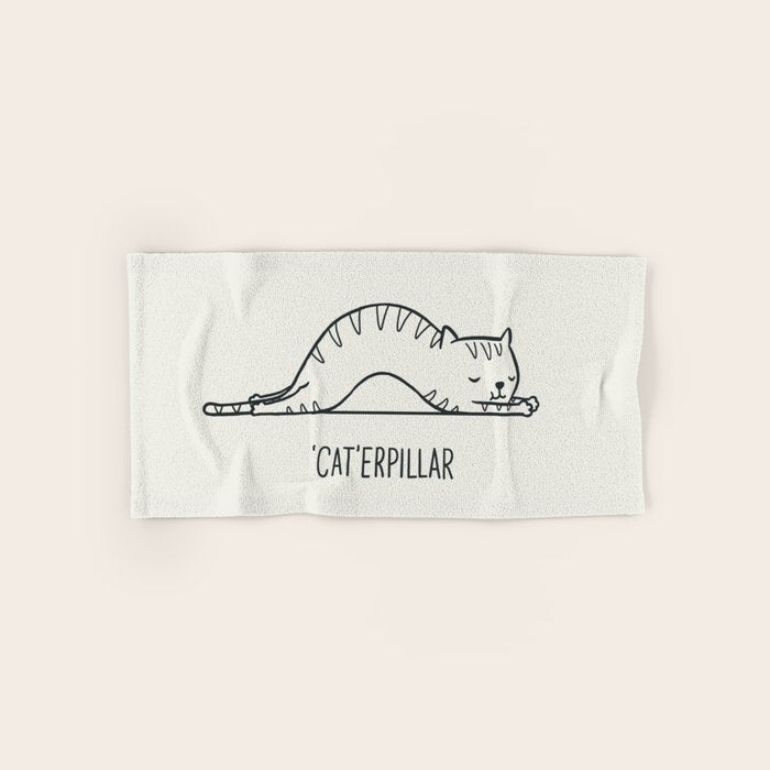 Cat-erpillar Bath Towel Gallery Image 1