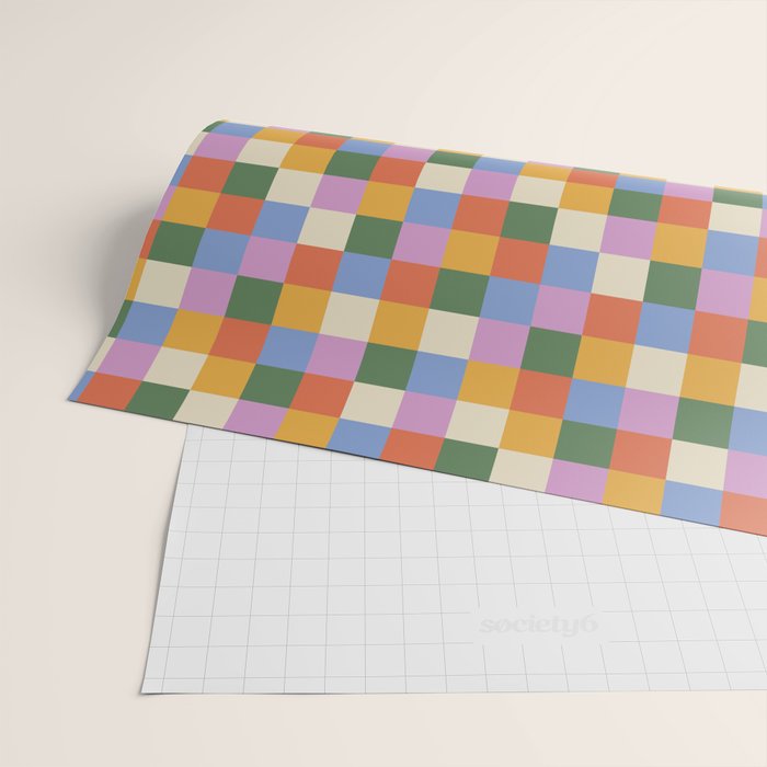 Bold Colorful Checks Pattern - Small XXXVII Wrapping Paper Gallery Image 2