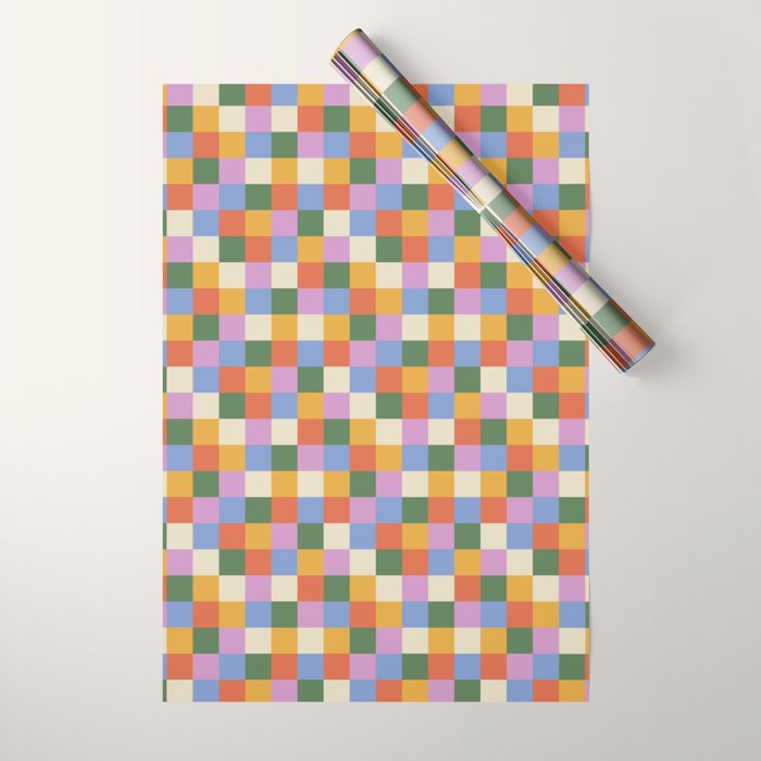 Bold Colorful Checks Pattern - Small XXXVII Wrapping Paper Gallery Image 1