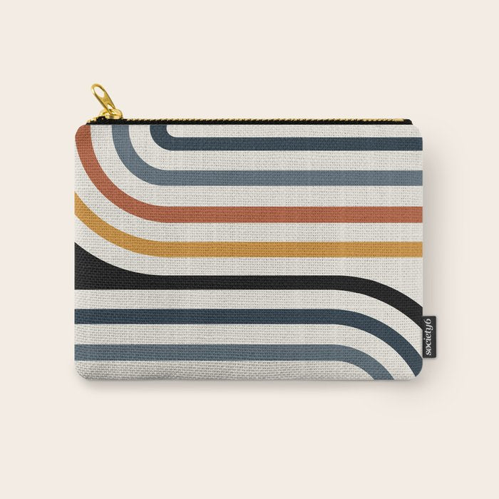 Bold Curvature Stripes IV Carry All Pouch Gallery Image 1