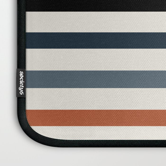Bold Curvature Stripes IV Laptop Sleeve Gallery Image 3