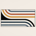Bold Curvature Stripes IV Desk Mat Gallery Image 3