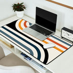 Bold Curvature Stripes IV Desk Mat Gallery Image 2