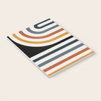 Bold Curvature Stripes IV Notebook Gallery Image 3