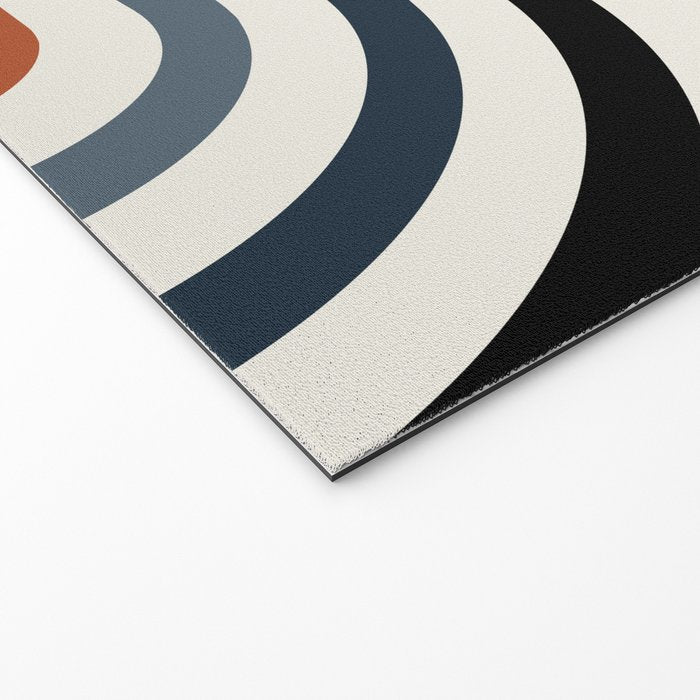 Bold Curvature Stripes IV Welcome Mat Gallery Image 2
