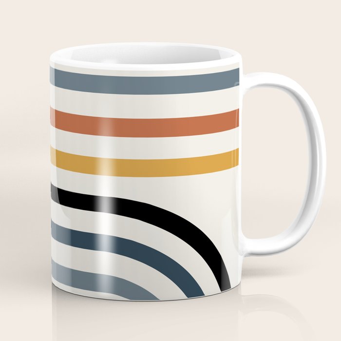 Bold Curvature Stripes IV Coffee Mug Gallery Image 1