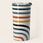 Bold Curvature Stripes IV Travel Mug Gallery Image 2