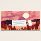 Autumn Sunset Desk Mat Gallery Image 1