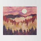 Autumn Sunset Throw Blanket Gallery Image 2