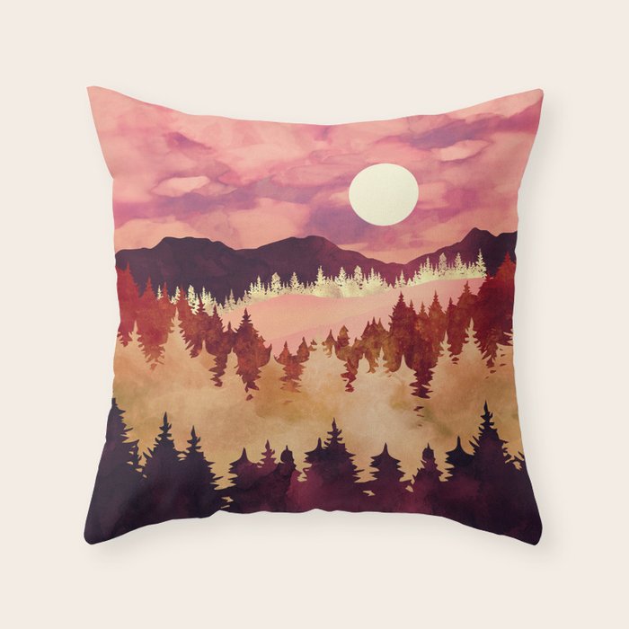 Autumn Sunset Throw Pillow Gallery Image 6