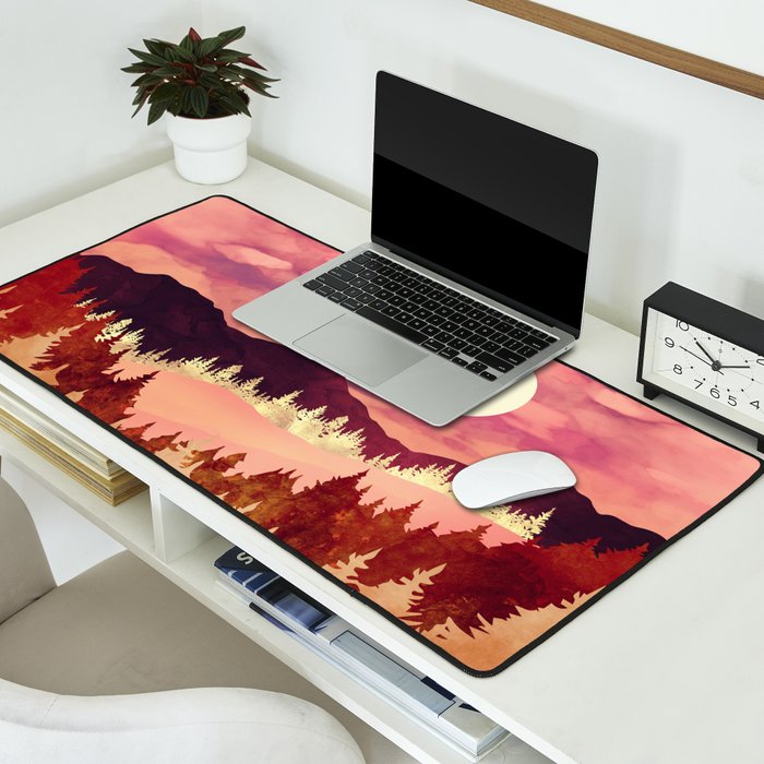 Autumn Sunset Desk Mat Gallery Image 2