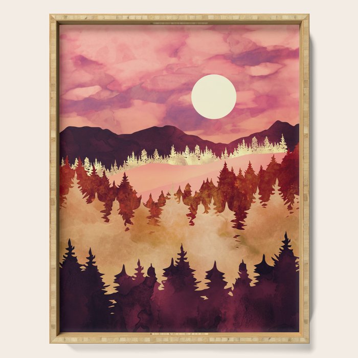 Autumn Sunset Serving Tray Gallery Image 1