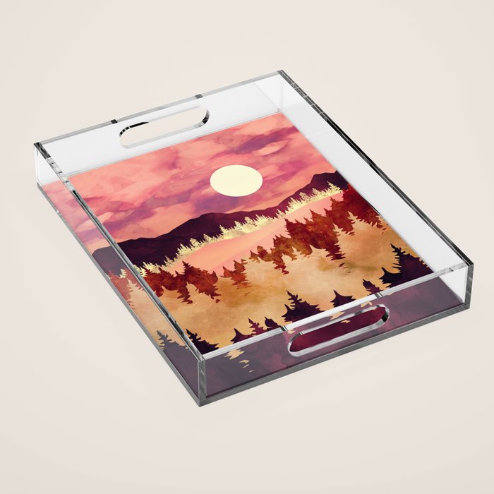 Autumn Sunset Acrylic Tray Gallery Image 1