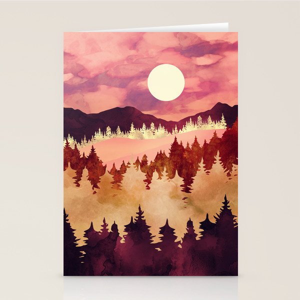 Autumn Sunset Stationery Card Gallery Image 2