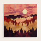 Autumn Sunset Wood Wall Art Gallery Image 1