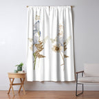 Soft Nature Floral and Butterflies Window Curtain Gallery Image 5